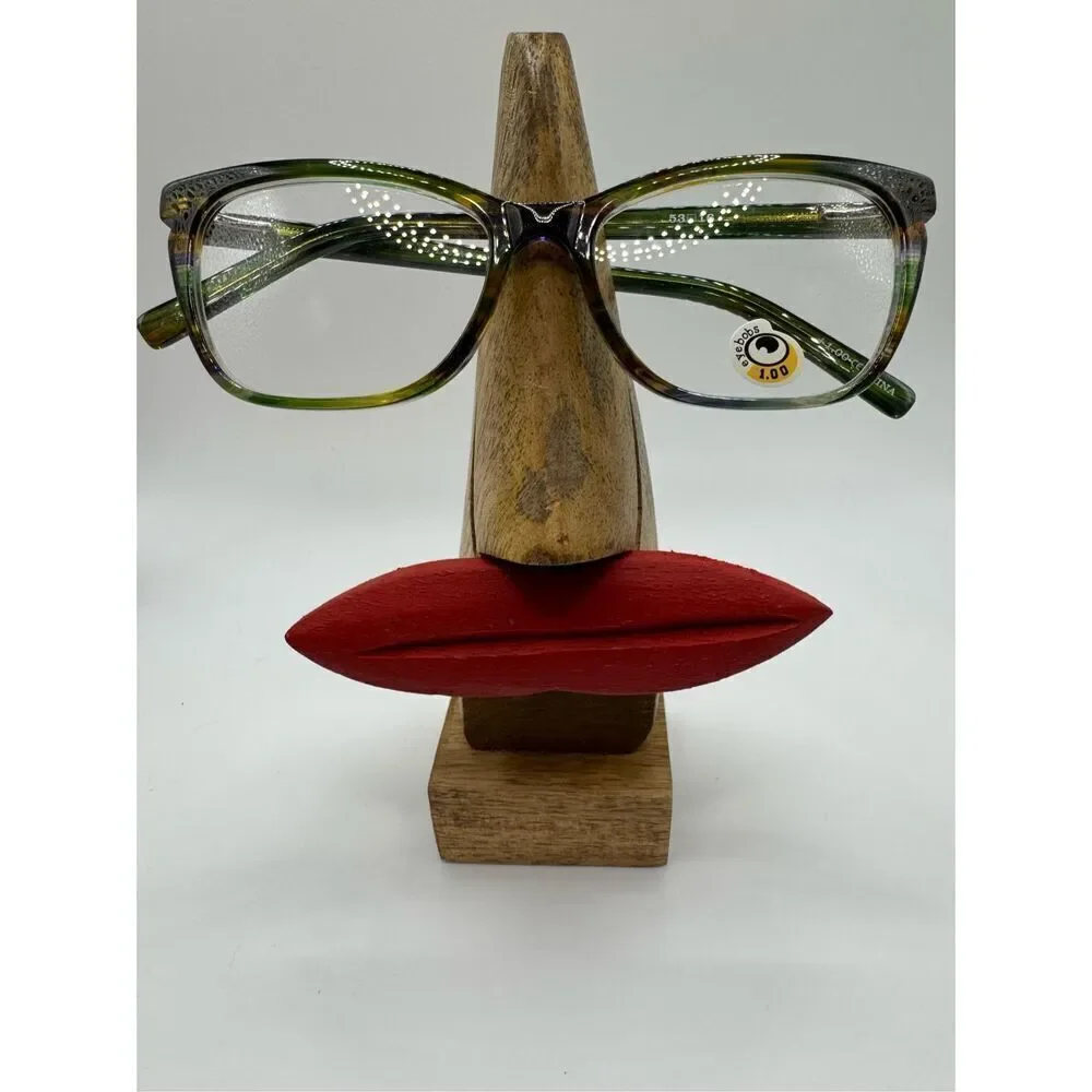 eyebobs Miss Demeanor reading glasses strength 1.00 green purple new without cas